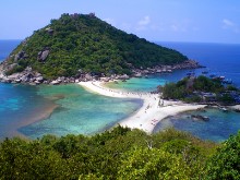 Thailandinsel mit Traumstrand Koh Nangyuan