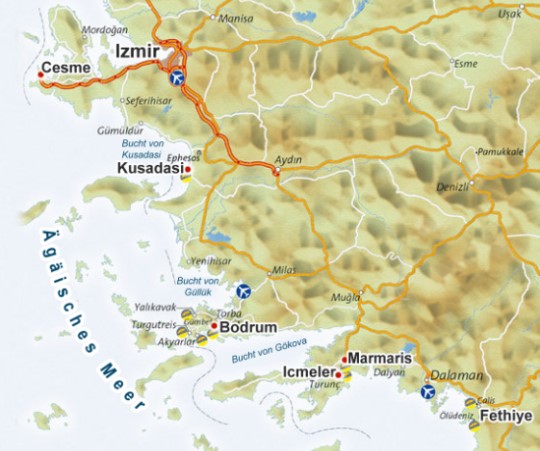 T�rkische �g�is Karte